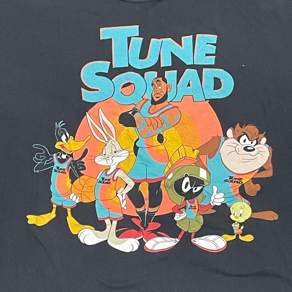 Black Tune Squad LeBron James T-Shirt Mens XXL - Picture 2 of 4